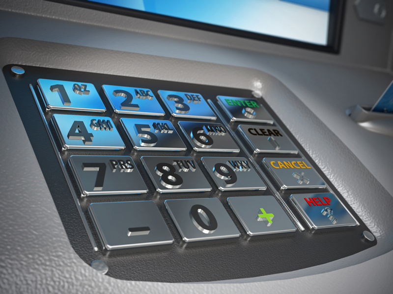 ATM keypad